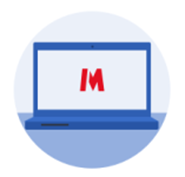 Blue Metro Laptop