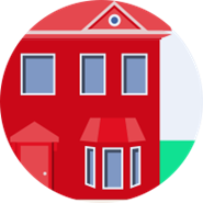 Metro red home icon 