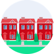 3 red houses graphic version 2